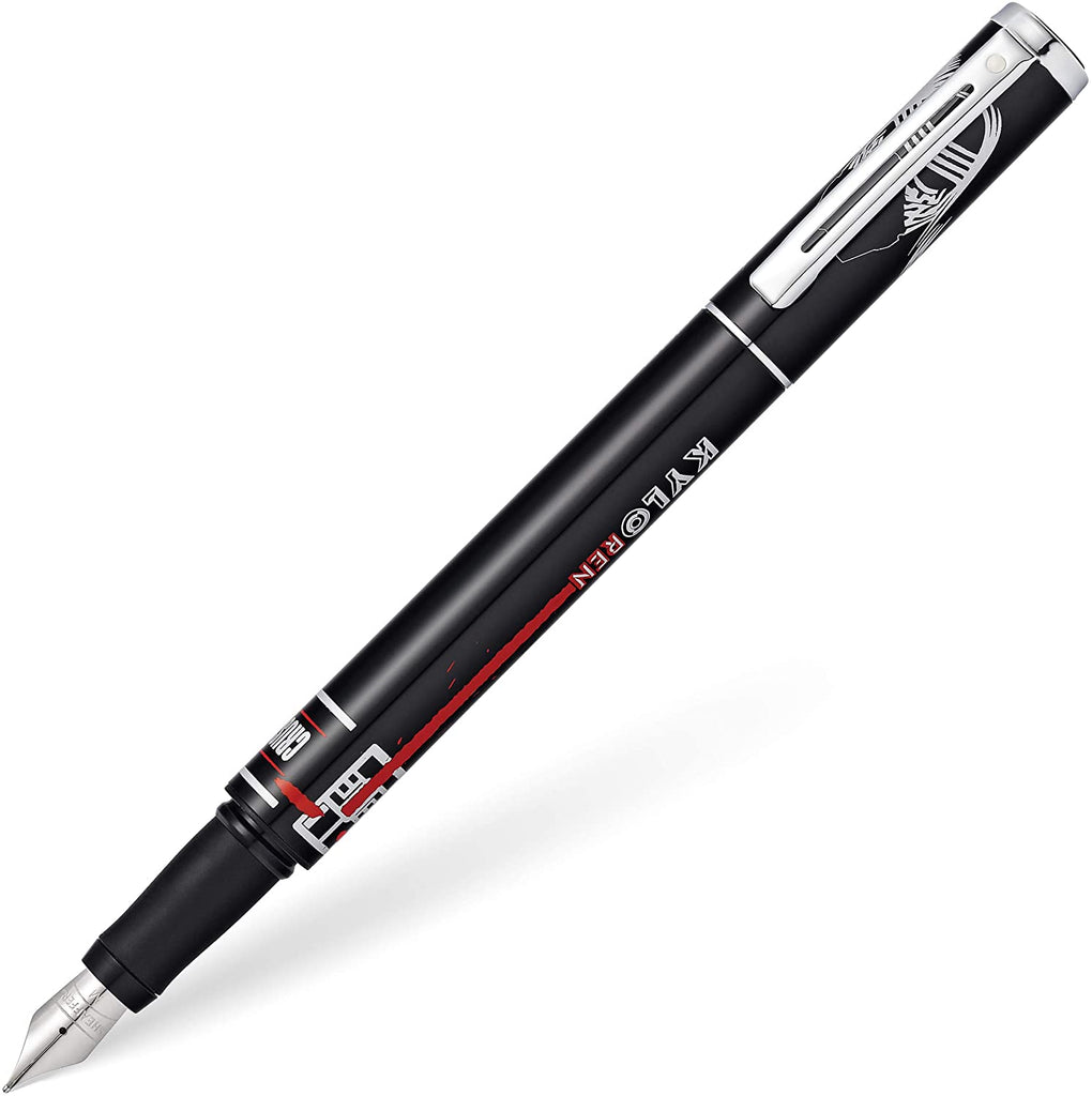 Sheaffer Gel Fountain Pen Chrome Trim Star Wars KYLO REN