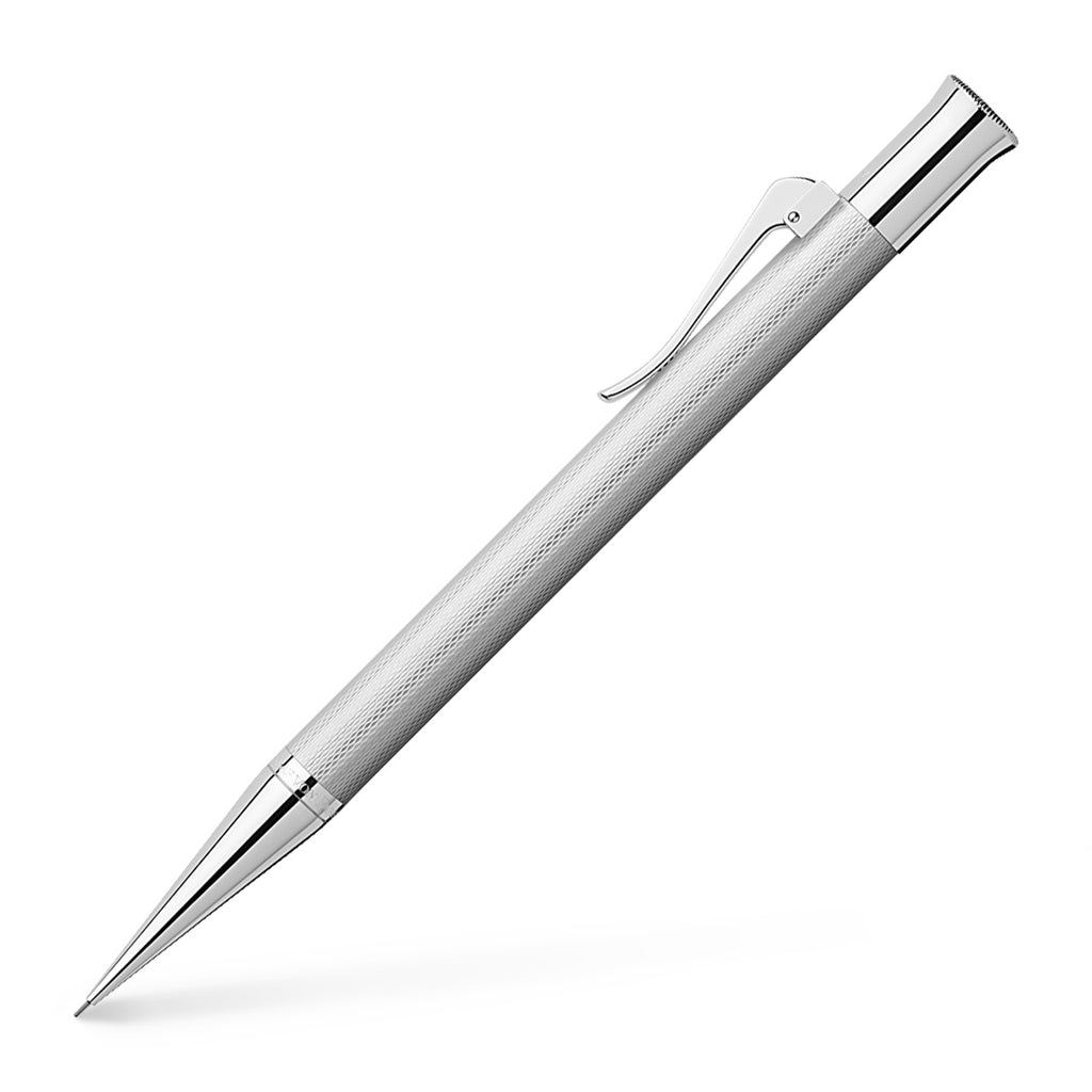 GvFC Guilloche Propelling Rhodium Pencil