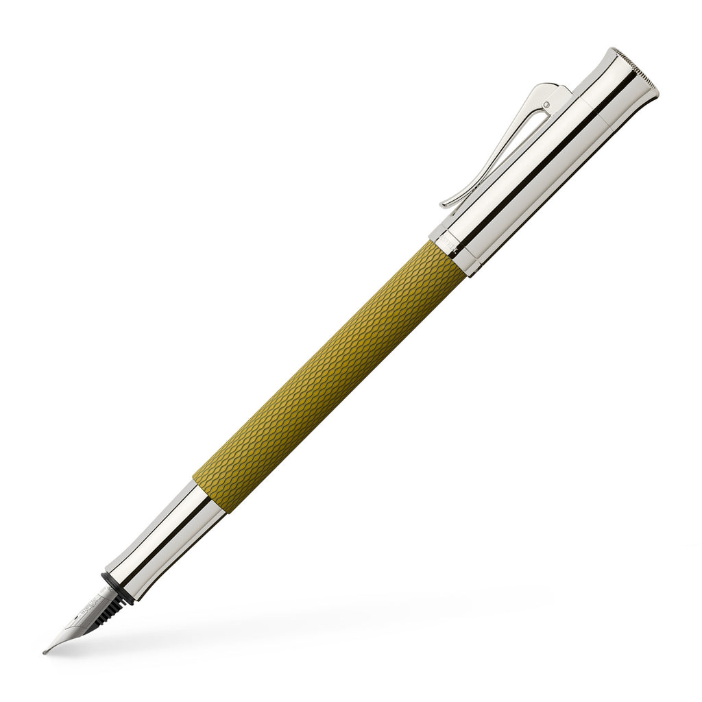 GVFC Guilloche Olive Green, Fountain pen