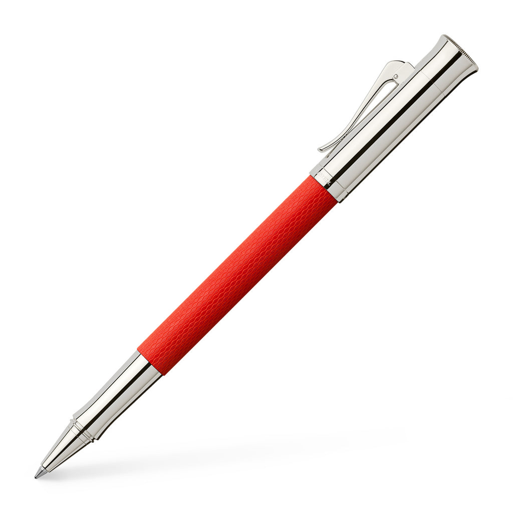 GVFC Guilloche India Red, Rollerball Pen