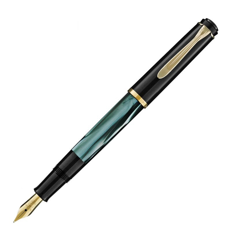 Pelikan Classic 200 Piston Green Marble Fountain Pen