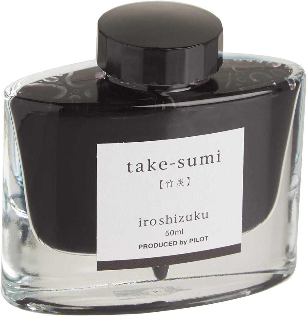 Pilot Iroshizuku 50mL Bamboo Charcoal (Take-sumi) – Black Ink