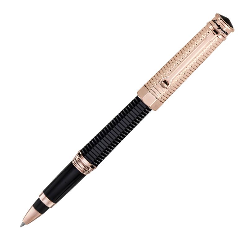 Montegrappa Nero Uno Duetto Rose Gold Black Rollerball Pen