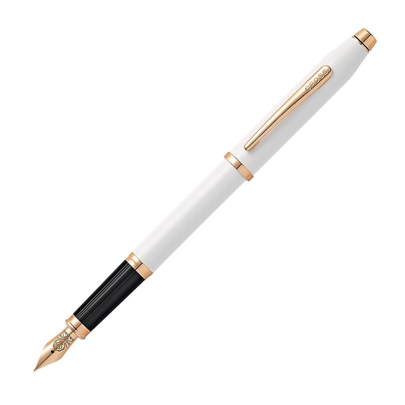 Cross Century II Pearl Rose Gold Trim Fountain Pen