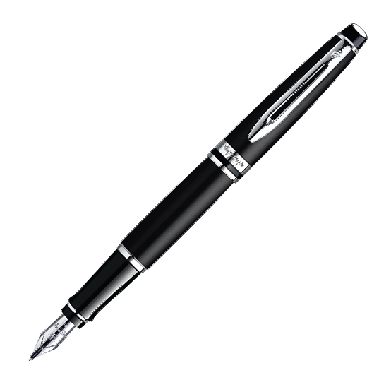 Waterman Expert Matte Black Chrome Trim Fountain Pen