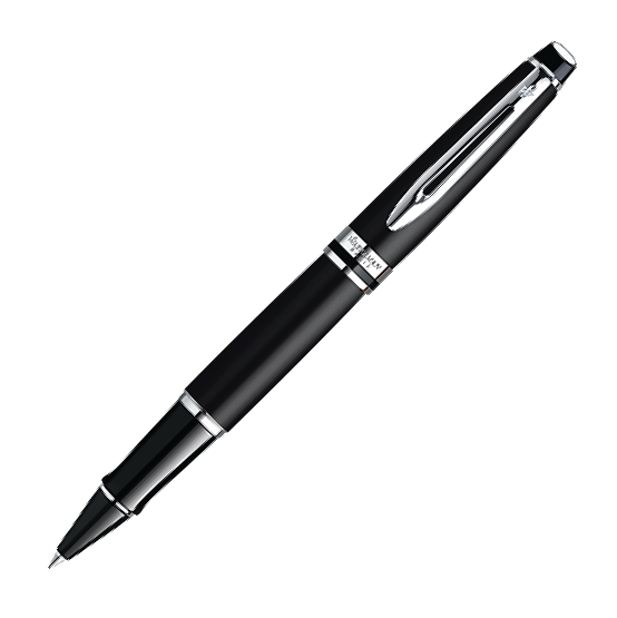 Waterman Expert Matte Black Chrome Trim Rollerball