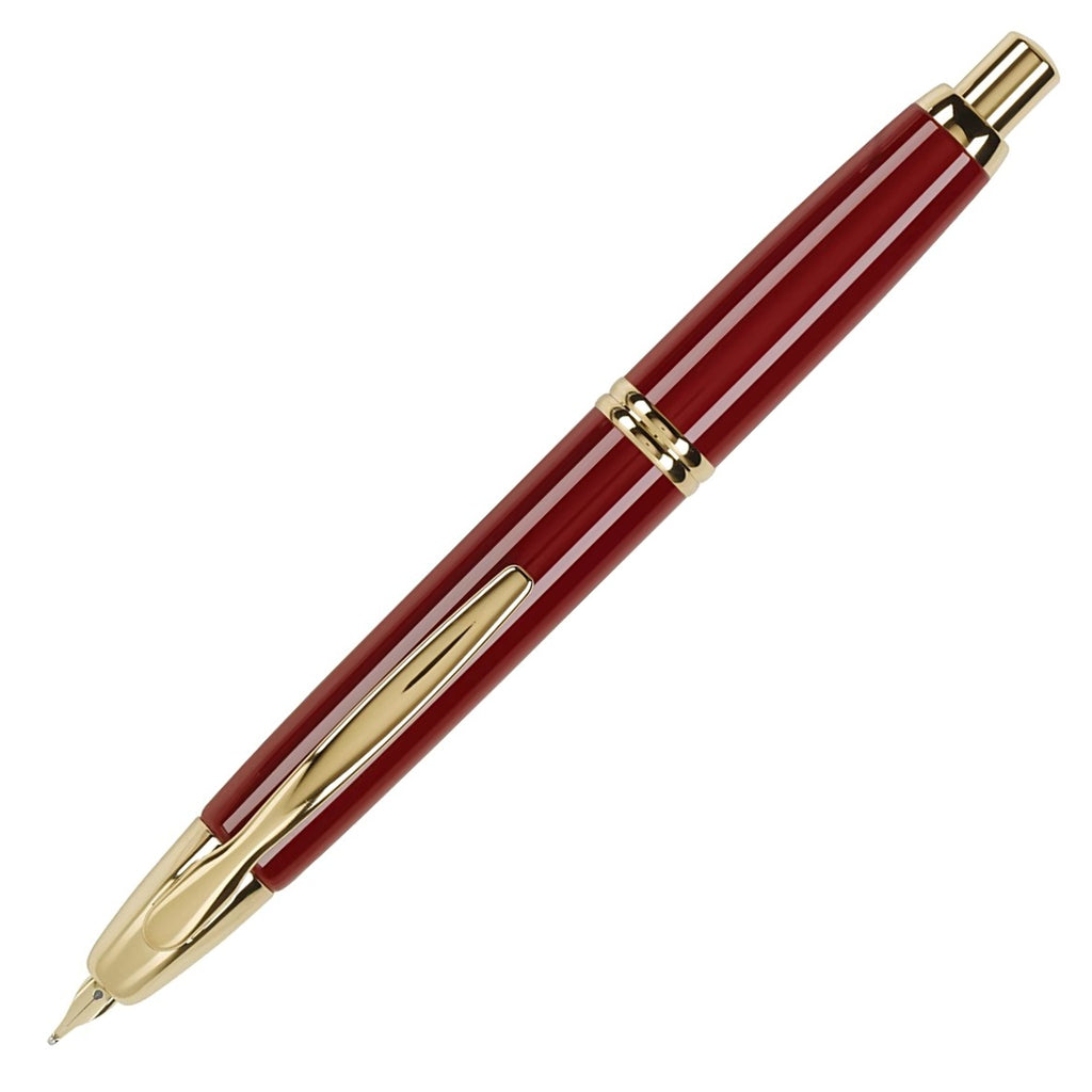 Pilot Capless Gold Accent Red Barrel Fountain Pen