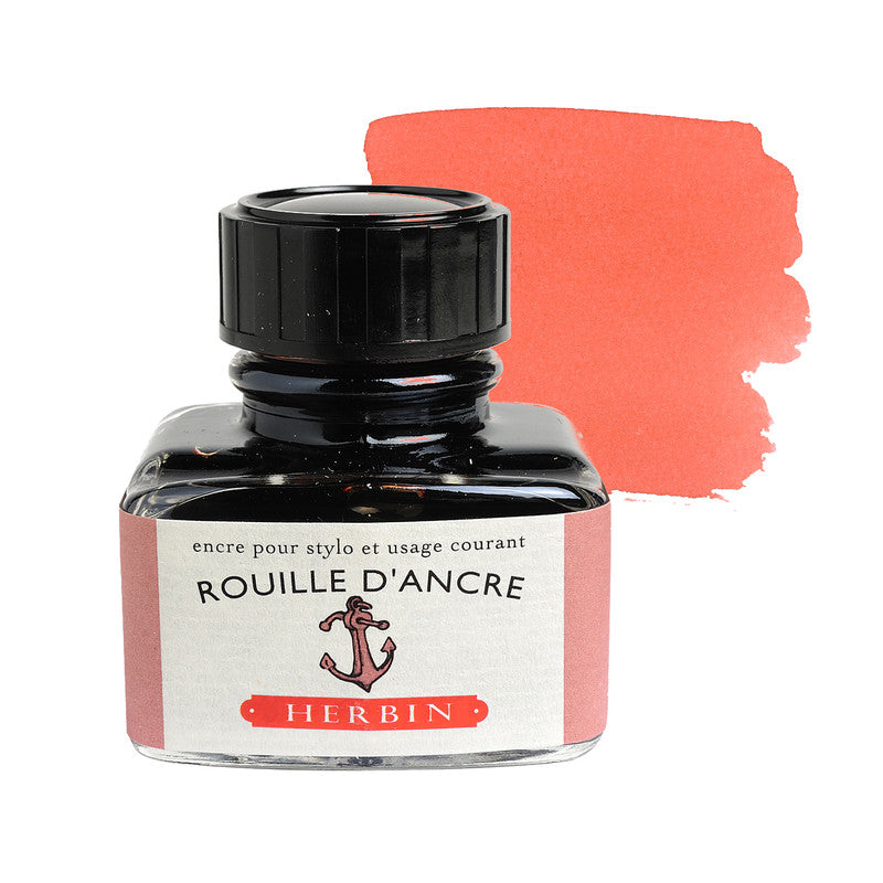 HERBIN - FOUNTAIN PEN INK - 30ML BOTTLE - RUST (ROUILLE D'ANCRE)