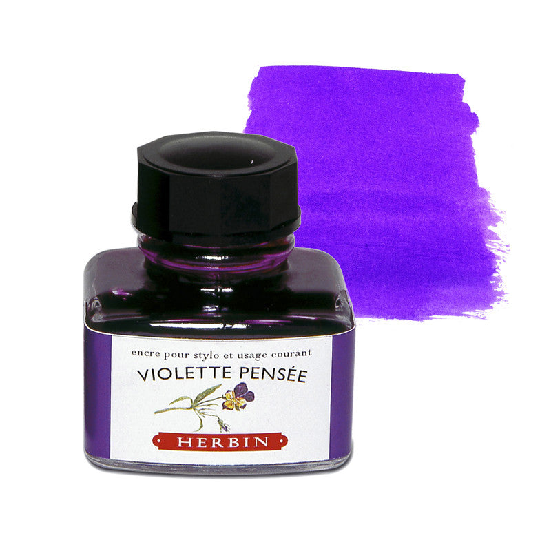 HERBIN - FOUNTAIN PEN INK - 30ML BOTTLE - VIOLET (VIOLETTE PENSEE)