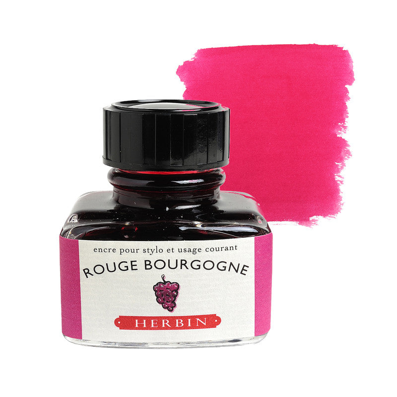 HERBIN - FOUNTAIN PEN INK - RED BURGUNDY (ROUGE BOURGOGNE)