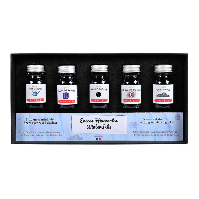 HERBIN - SET OF 5 INK SETS - 10ML - WINTER