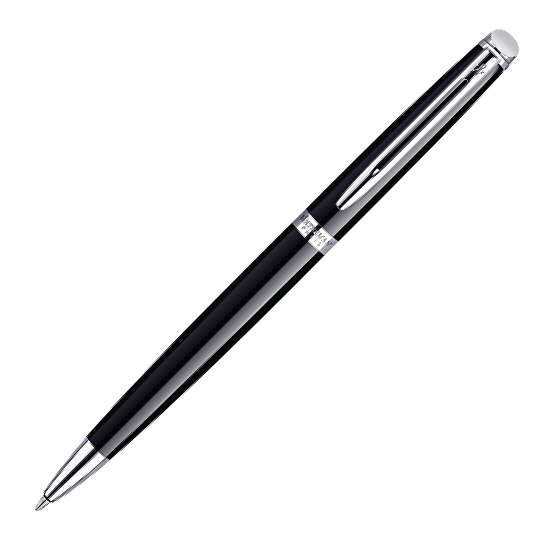 Waterman Hemisphere Black Lacquer Chrome Ball Pen
