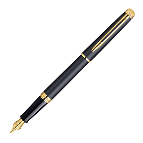 Waterman Hemisphere Matte Black Gold Fountain Pen