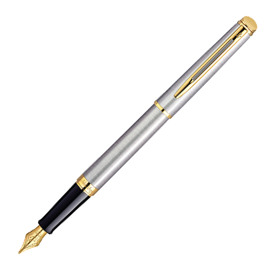 Waterman Hemisphere Stainless Steel Gold Fountain Pen