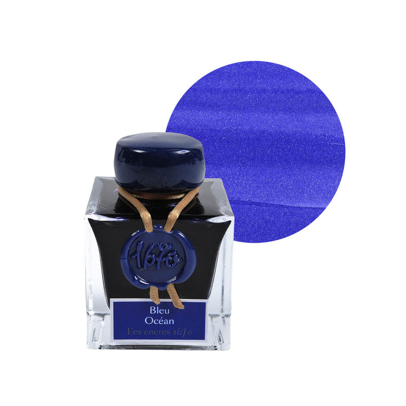 JACQUES HERBIN - 1670 INK - 50ML BOTTLE - BLUE OCEAN