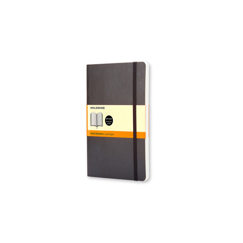 MOLESKINE - CLASSIC SOFT COVER NOTEBOOK - RULED - POCKET - BLACK