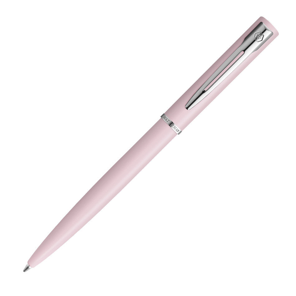 Waterman Allure Pastel Pink Ballpoint Pen with Chrome Trim Gift Box