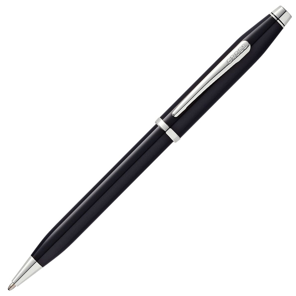 Cross Century II Black Lacquer Rhodium Plate Ballpoint Pen