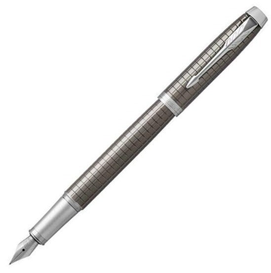 Parker IM Premium Dark Espresso Chiselled CT Fountain Pen