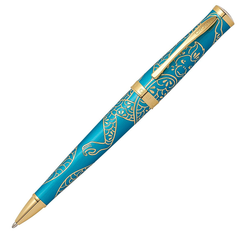 Cross Chinese Zodiac Townsend YOT Monkey Teal/Gold Ballpoint Pen